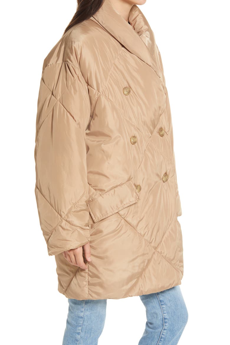 Ella Puffer Coat, Alternate, color, SAND STONE