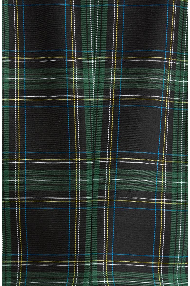 Plaid One-Button Blazer, Alternate, color, WINTER PINE BLACK