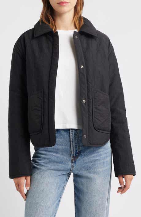 Thread & Supply Floral Puffer Shirt Jacket