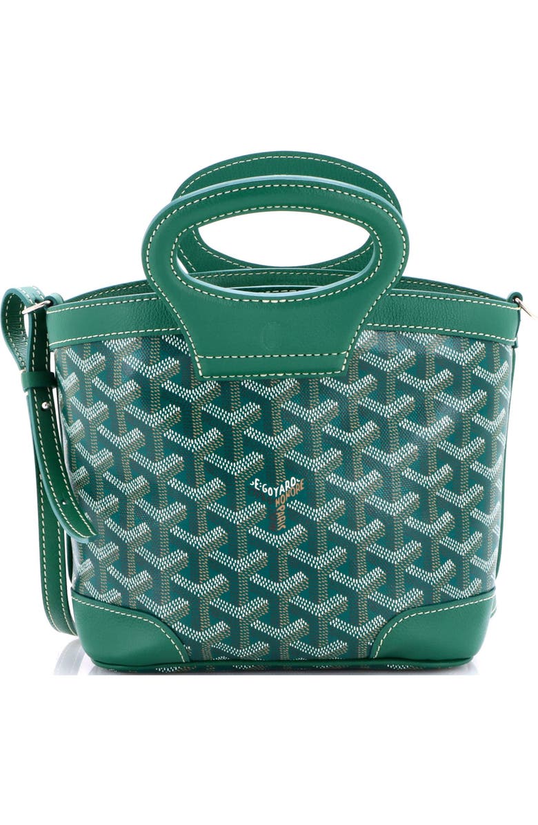 Pre-Owned Goyard Beluga Bag Coated Canvas Mini, Main, color, Green