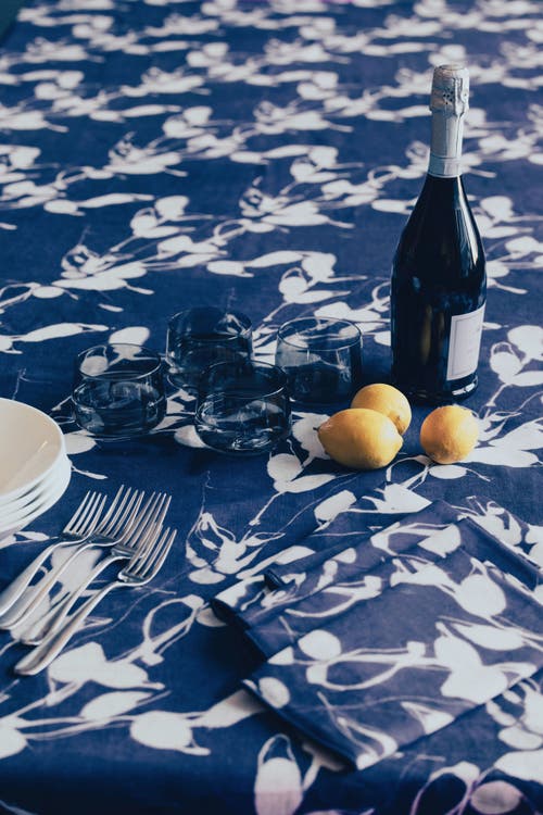 Goldie Home Porto Print In Indigo