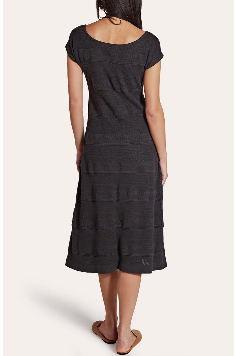 Leah Artisan Knit Dress, Alternate, color, Caviar