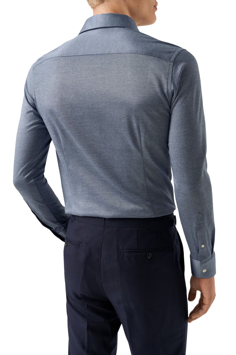Contemporary Fit Filo Di Scozia Knit Shirt, Alternate, color, DARK BLUE