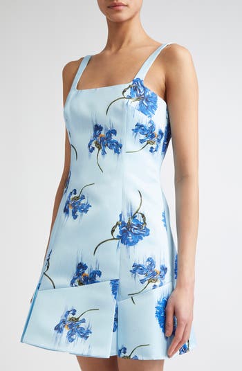 Floral Satin Minidress