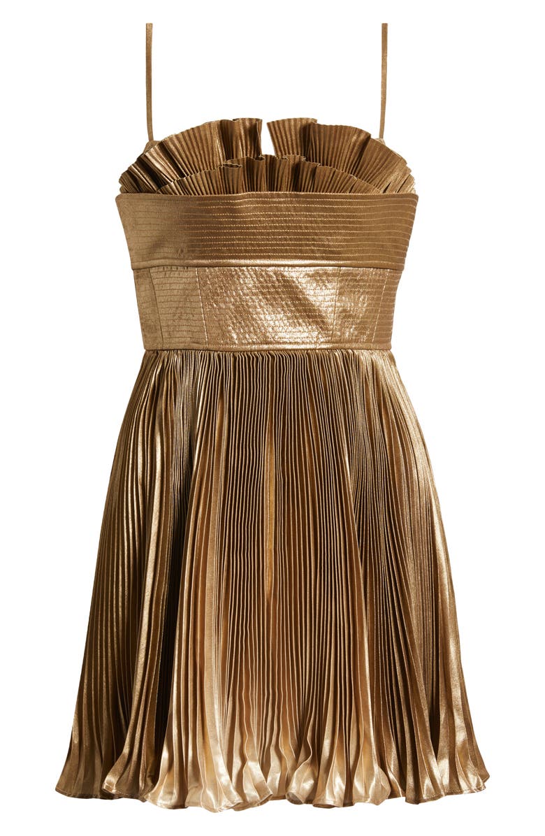 Acler Holcot Pleated Cocktail Minidress, Alternate, color,