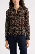 Nordstrom Shirred Chiffon Shirt