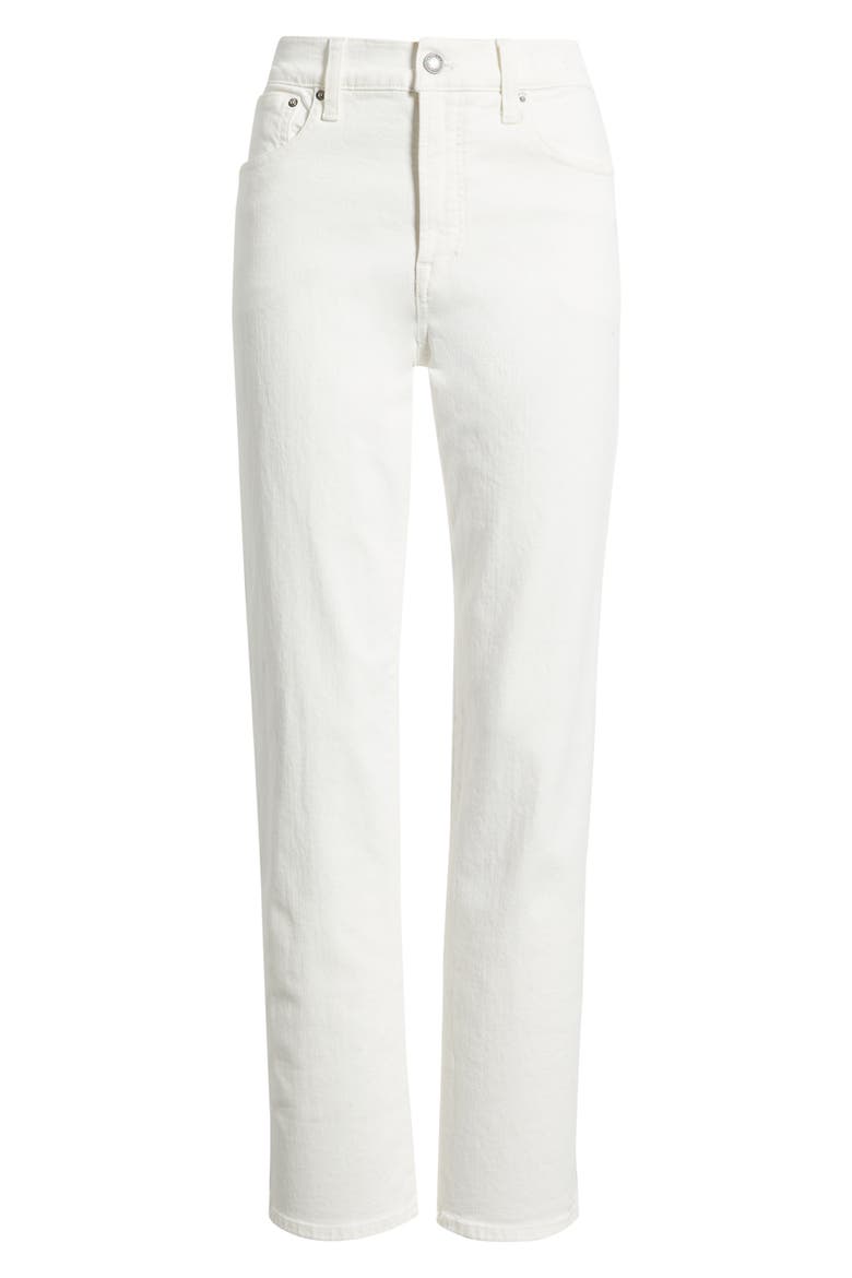 The Longline Straight Leg Jeans, Alternate, color, TILE WHITE