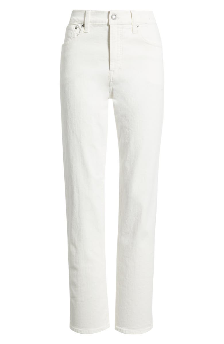 Madewell The Longline Straight Leg Jeans, Main, color, Tile White