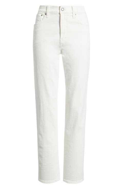 The Longline Straight Leg Jeans (Tile White)