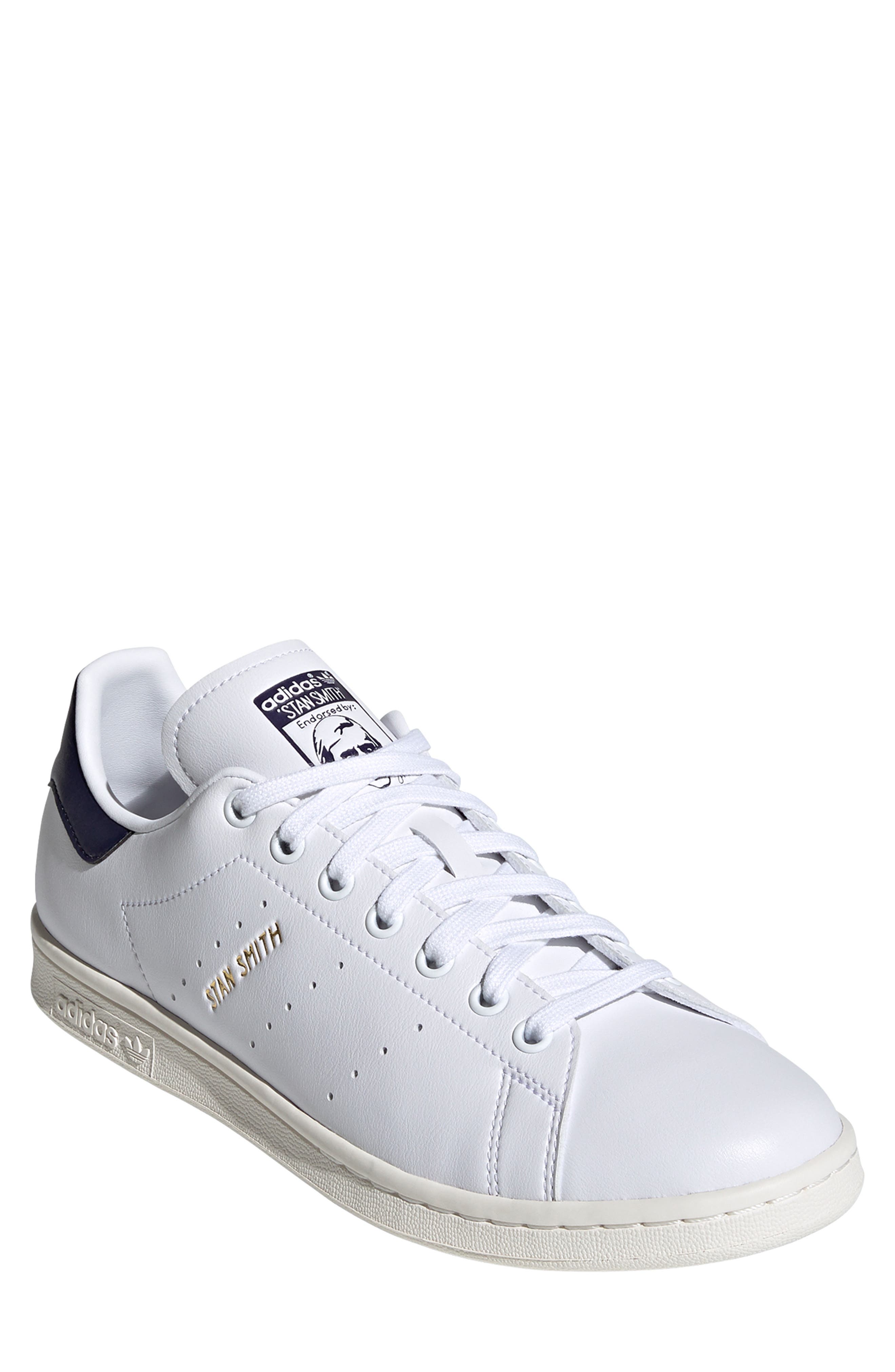 Stan Smith Primegreen Sneaker, Main, color, WHITE