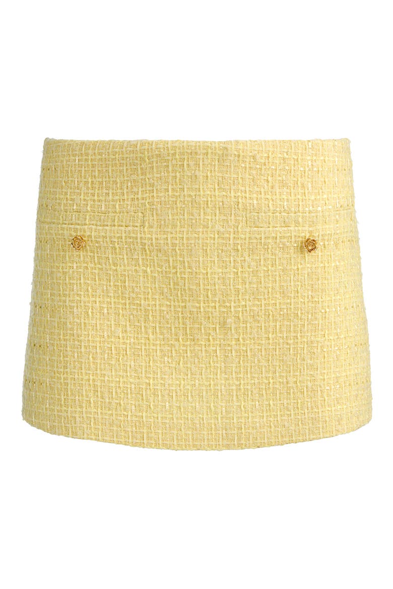 Mace Tweed Miniskort, Alternate, color, BUTTER