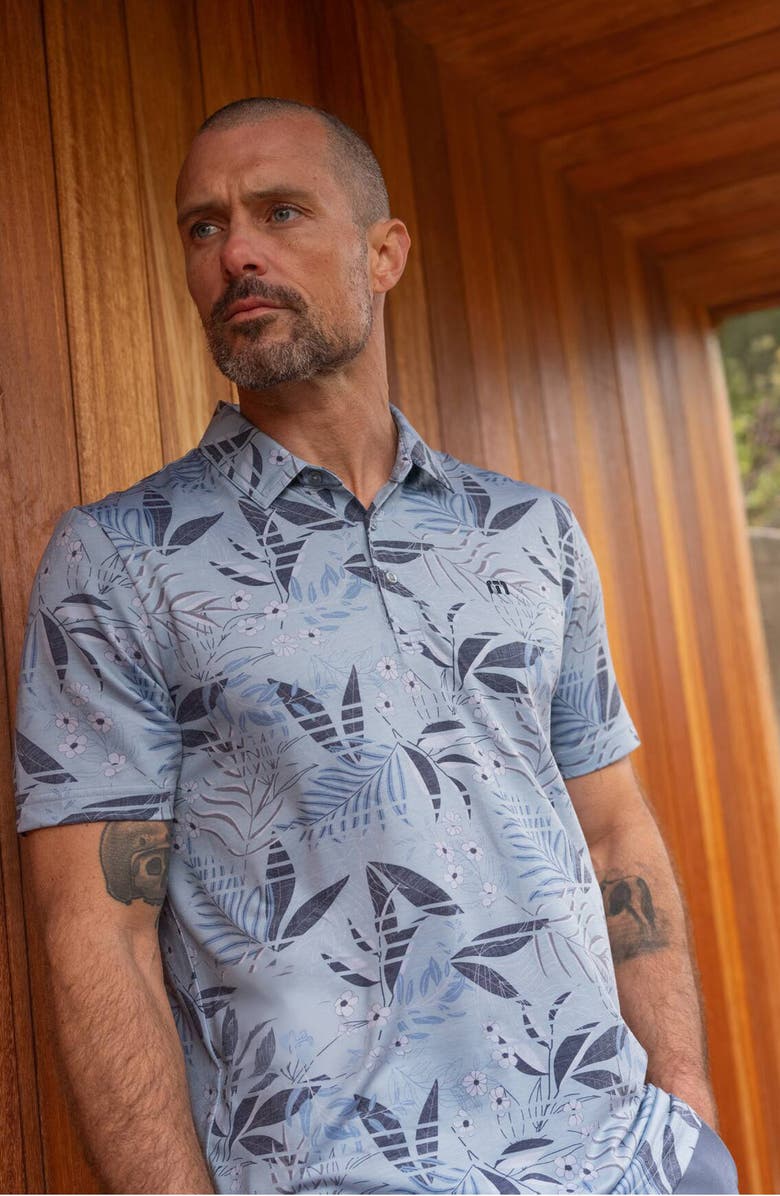 TravisMathew Featherweight Current Polo, Alternate, color, Arona