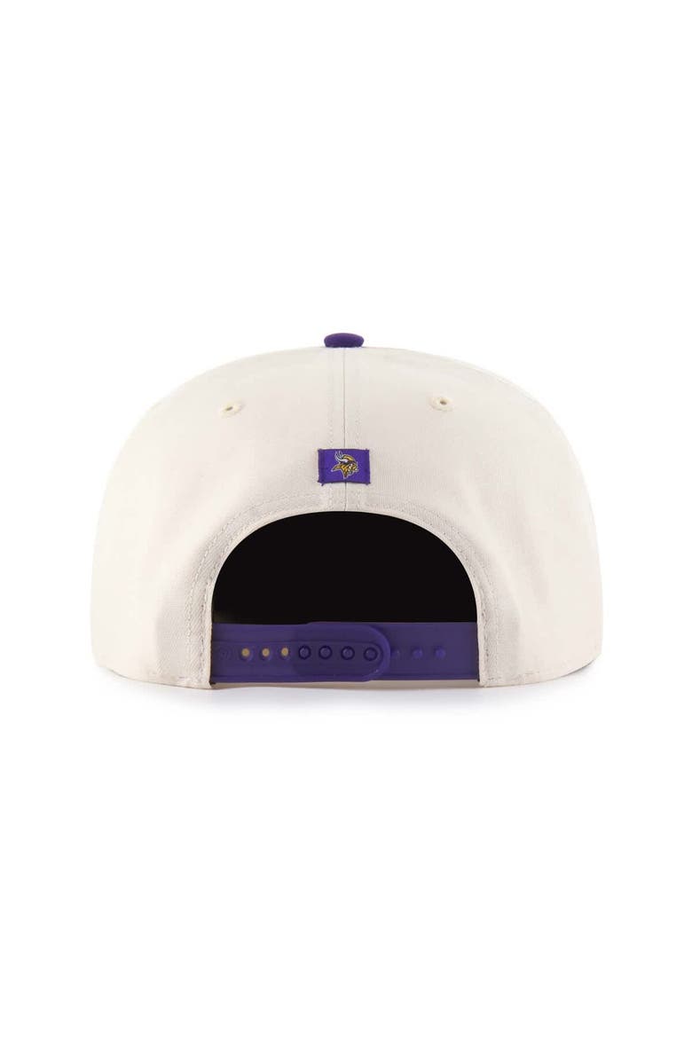 '47 Men's '47  Natural Minnesota Vikings Payson Captain Adjustable Hat, Alternate, color, Natural