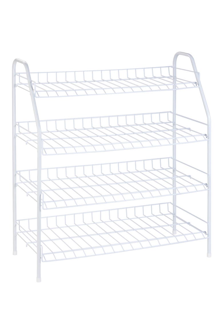 White Colour Rack White 4-Tier Storage Rack | Nordstromrack