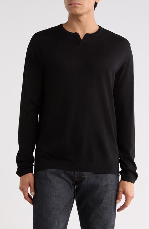 Fiorello Cotton Henley Sweater