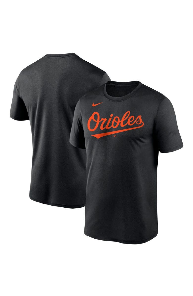 Nike Men's Nike Black Baltimore Orioles Wordmark Legend Performance T-Shirt, Main, color,