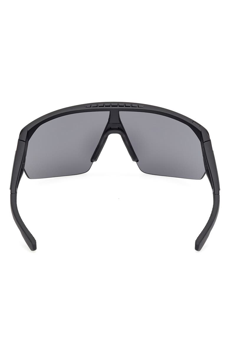 adidas 00mm Shield Sunglasses, Alternate, color, Matte Black / Smoke