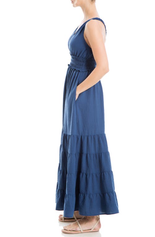 Shop Max Studio Crossback Tiered Maxi Dress