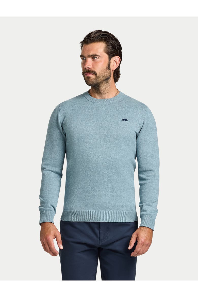 Classic Crew Neck Sweater, Main, color, Green Marl