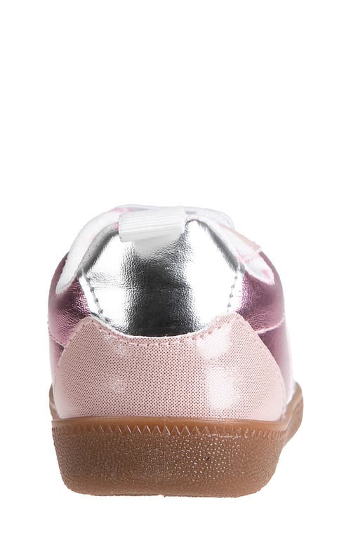 Bebe Kids' Metallic Sneaker In Pink Multi
