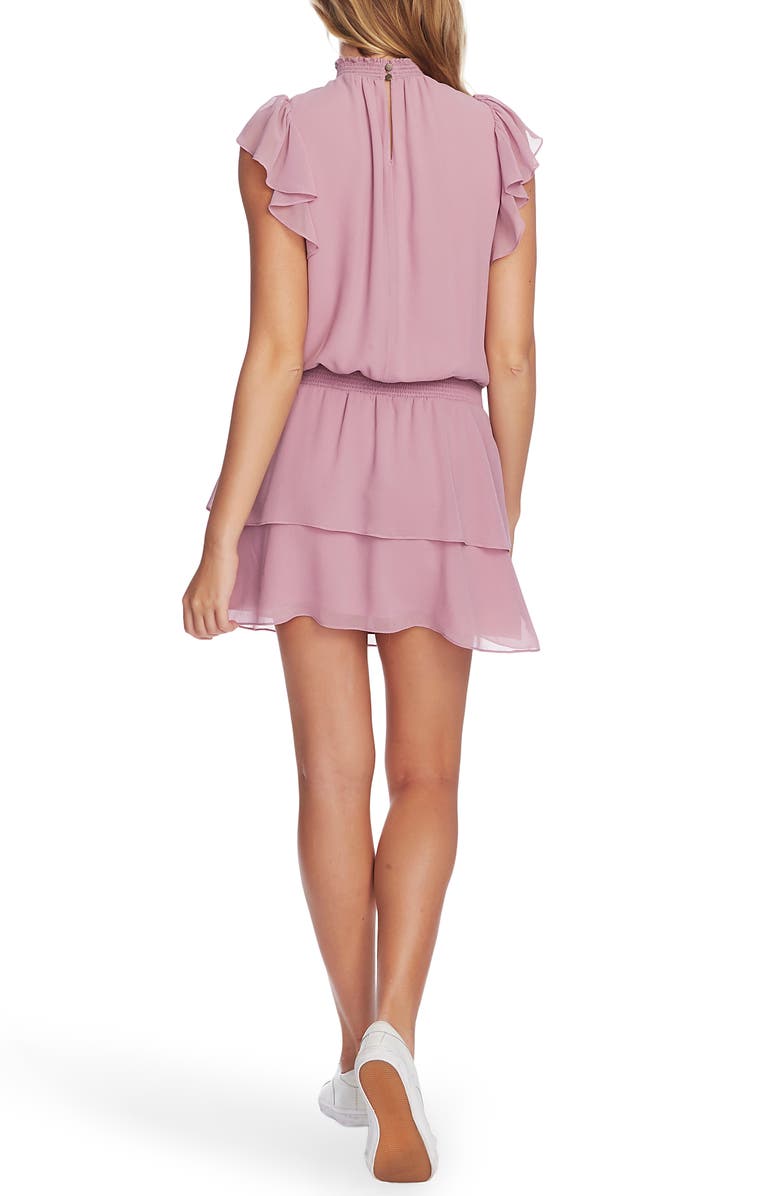 1.STATE Flutter Sleeve Dress, Alternate, color, Antique Rose
