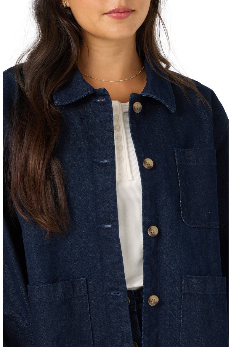 OG Chance Denim Jacket, Alternate, color, DARK INDIGO WASH