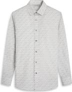 Bugatchi Julian Shaped Fit Musical Instrument Print Button-Up Shirt