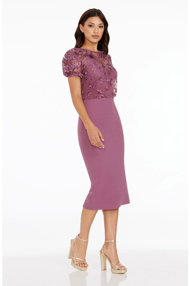 Marianne Lace Sheath Dress, Alternate, color, ORCHID