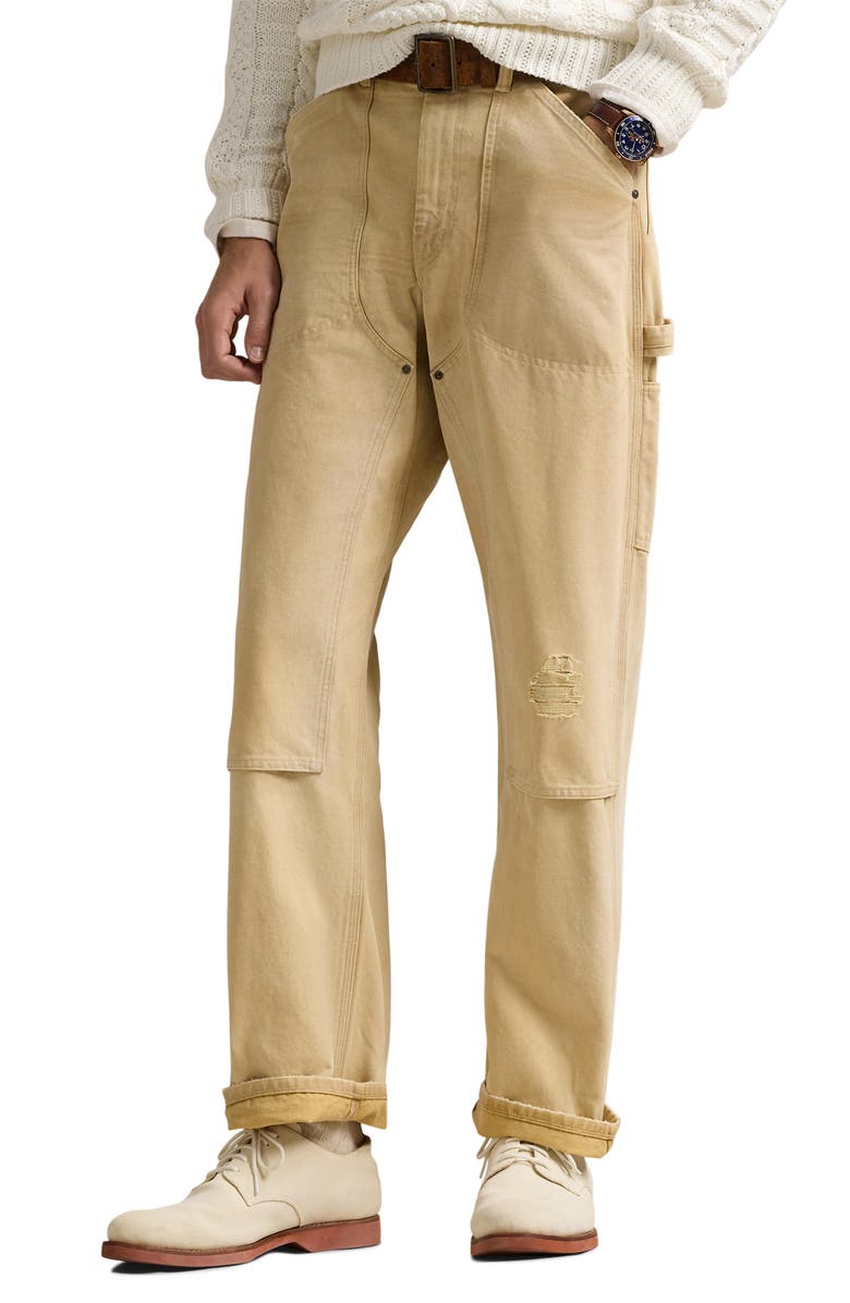 Polo Ralph Lauren Canvas Cargo Pants, Main, color, Long Sands