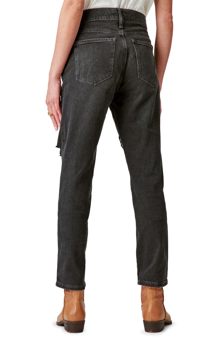Lucky Brand Zoe Distressed Straight Leg Jeans, Alternate, color,