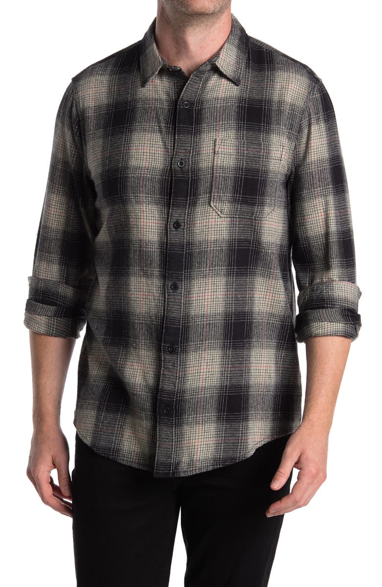 Abound Plaid Flannel Long Sleeve Shirt, Main, color,