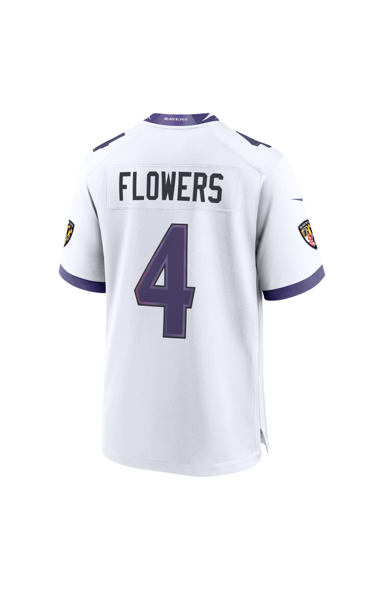 Nike Men's Nike Zay Flowers White Baltimore Ravens Game Jersey, Alternate, color, White