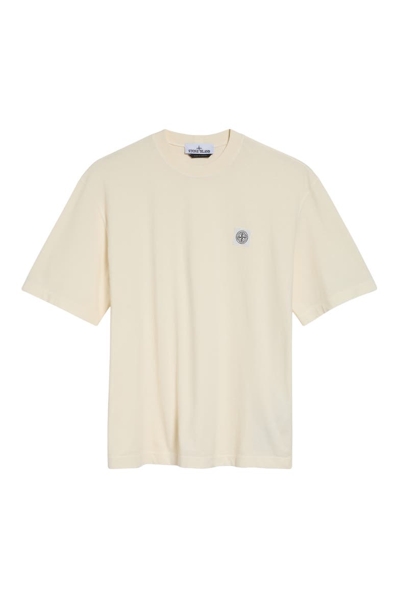 Logo Patch Cotton T-Shirt, Alternate, color, IVORY