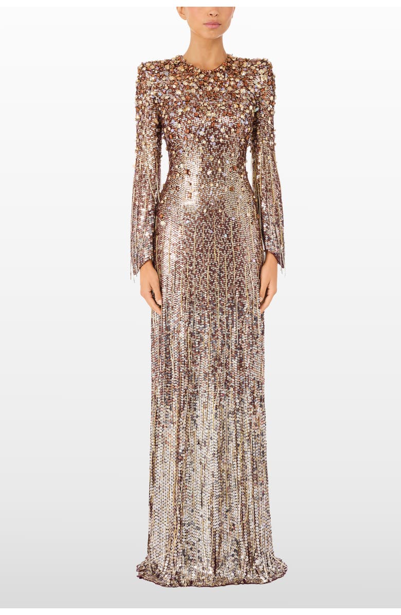 Jenny Packham Phara Dress, Alternate, color, Cardinal