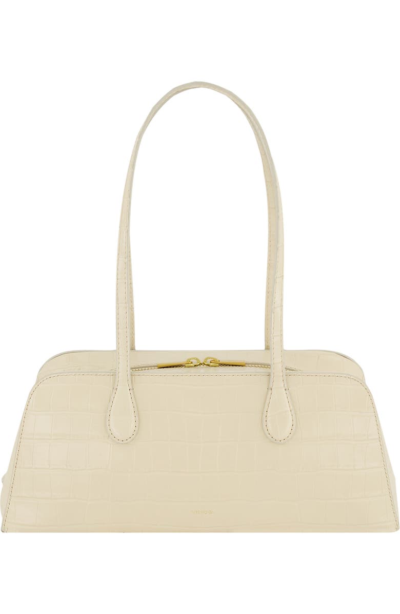 Vince Athene Croc Embossed Leather East/West Shoulder Bag, Alternate, color, Moonlight