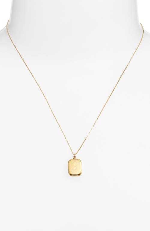 Set & Stones Audrey Birth Flower Pendant Necklace In Gold