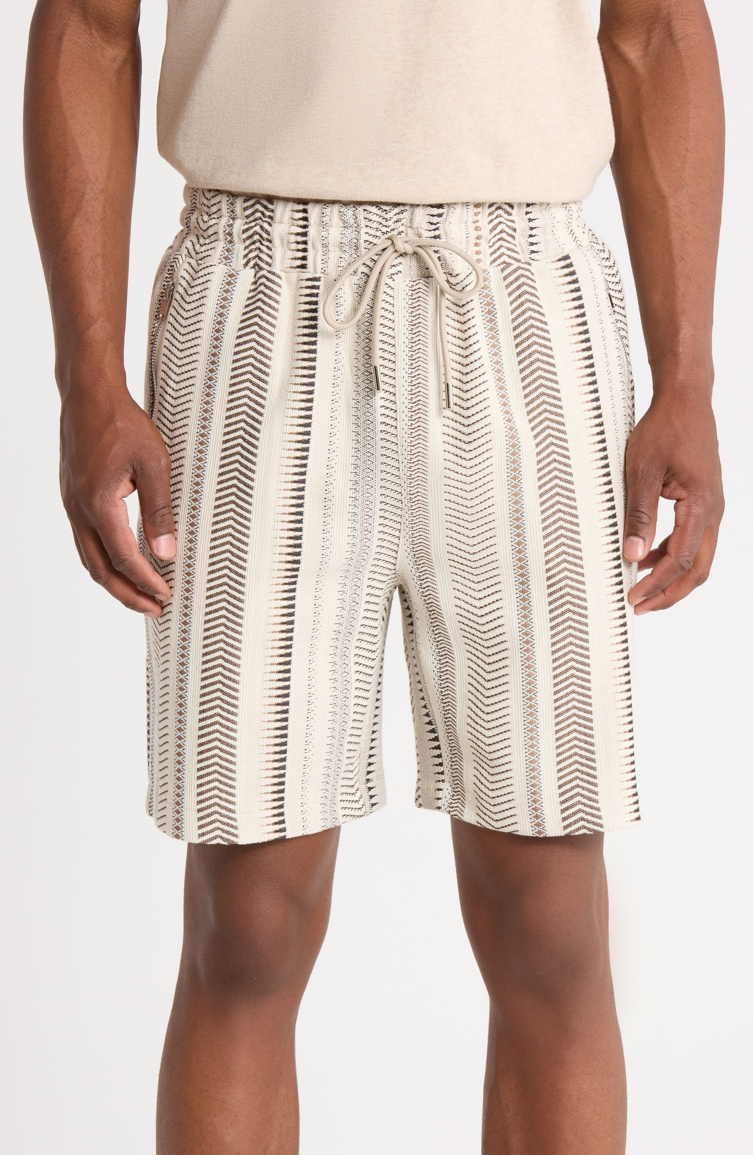Printed Drawstring Shorts
