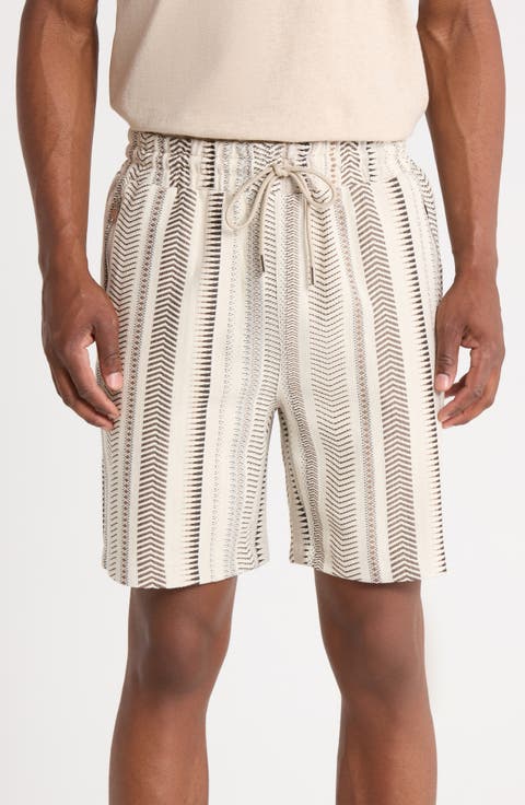 Printed Drawstring Shorts