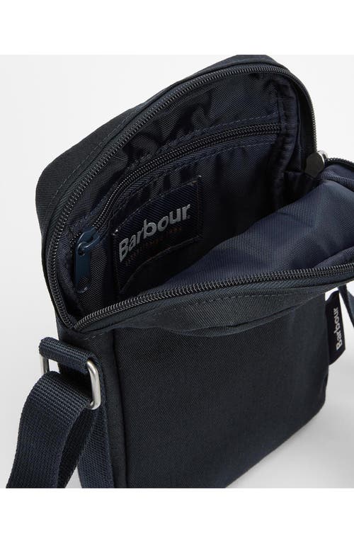 Barbour Cascade Cotton Twill Crossbody In Navy Brushed