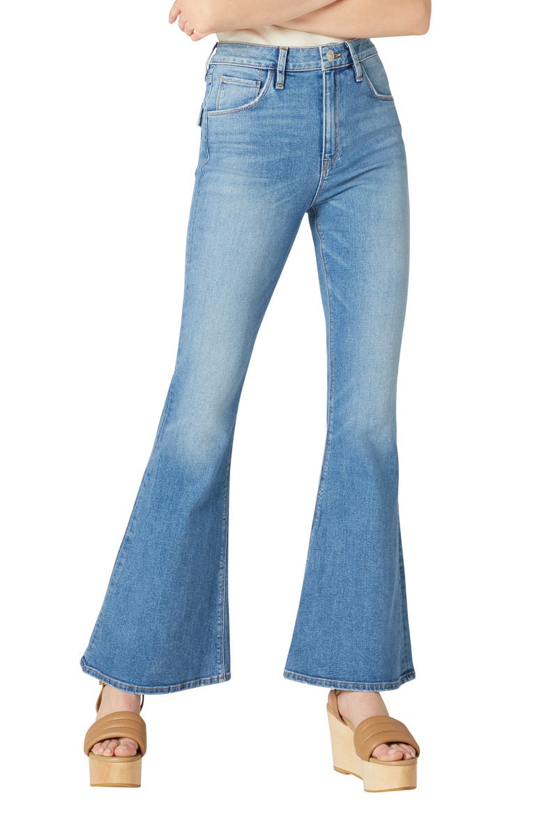 Jeans Holly High Waist Flap Pocket Flare Leg Jeans, Alternate, color, DREAM LOVER