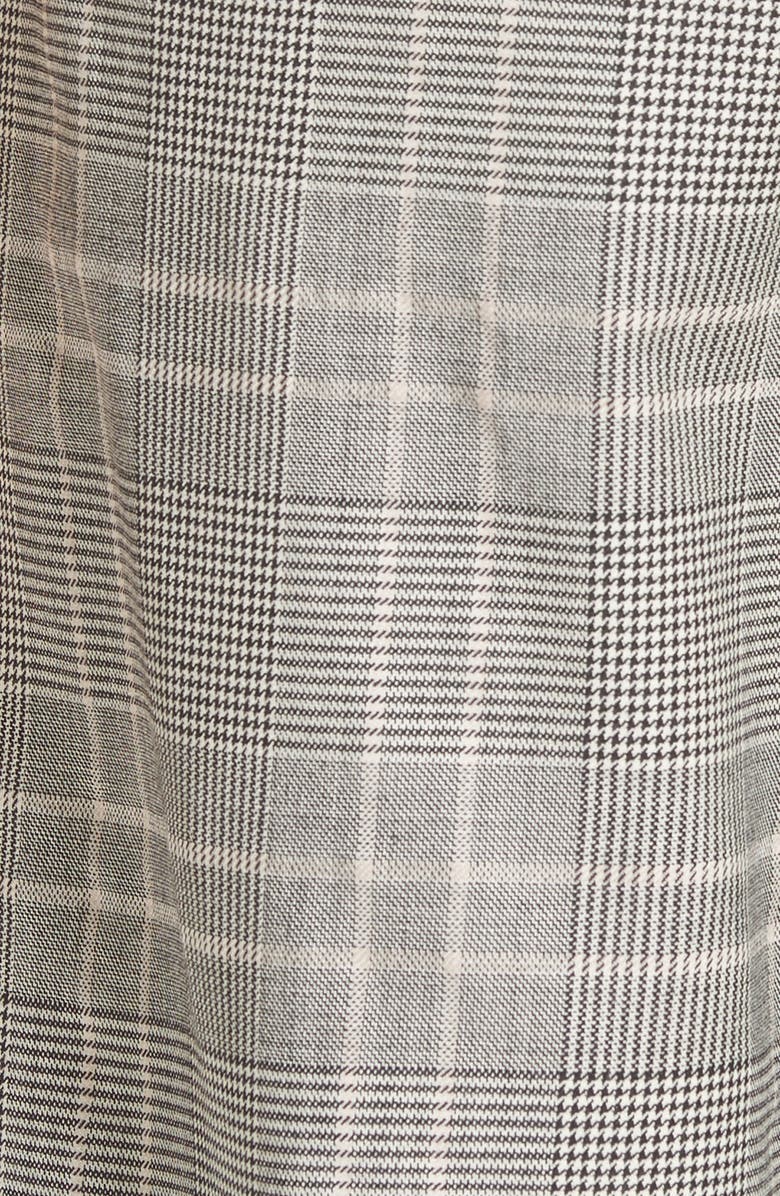 Tibi Plaid High Rise Crop Pants, Alternate, color, 