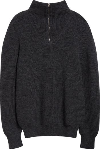 Drake's Quarter Zip Virgin Wool Sweater | Nordstrom