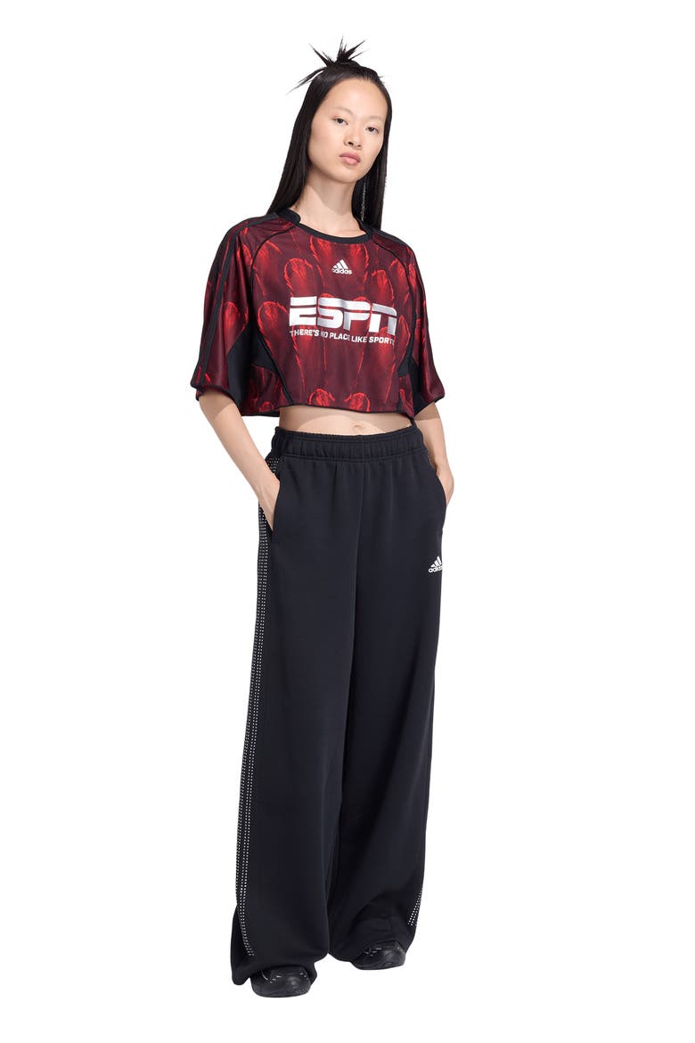 F50 Print Crop Jersey, Alternate, color, RED/ BLACK/