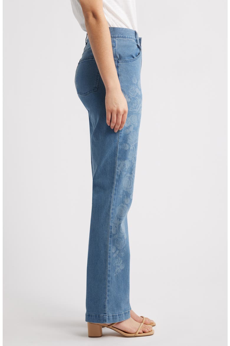 Emma Floral Baby Bootcut Jeans, Alternate, color, MEDIUM WASH
