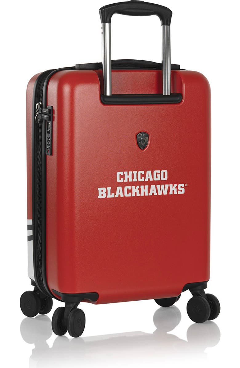 Heys NHL 21 Inch Luggage - Chicago Blackhawks, Alternate, color, Red