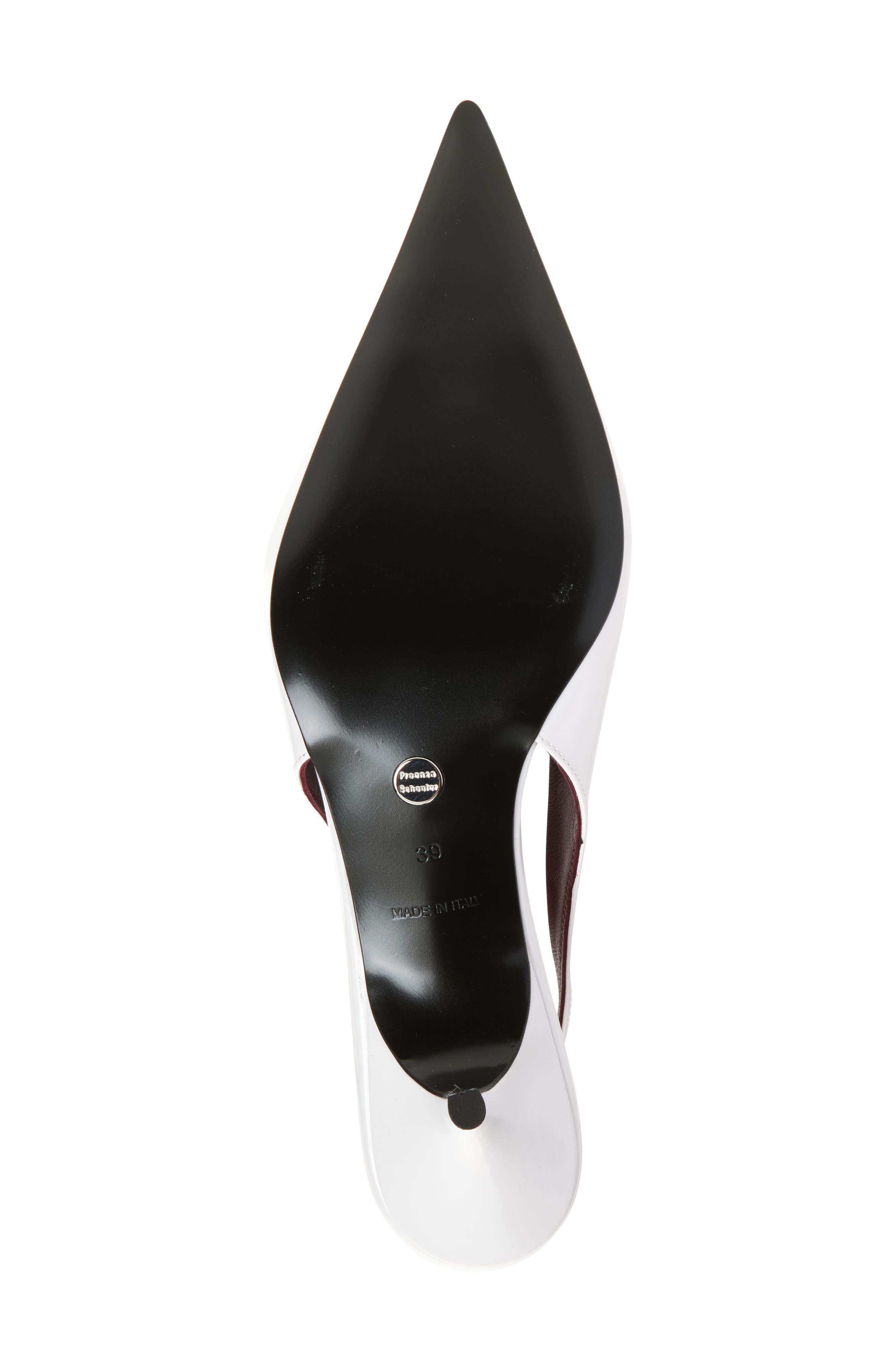 Proenza Schouler Slash Pointed Toe Slingback Pump, Alternate, color, White