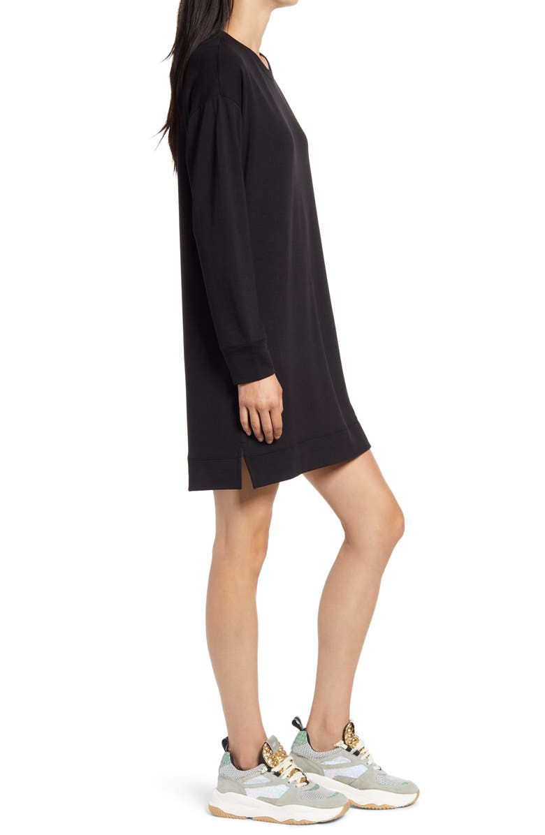 Socialite Long Sleeve Sweatshirt Minidress, Alternate, color,
