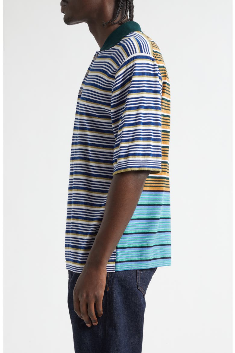 Pico Stripe One of a Kind Polo, Alternate, color, WHITE MULTI