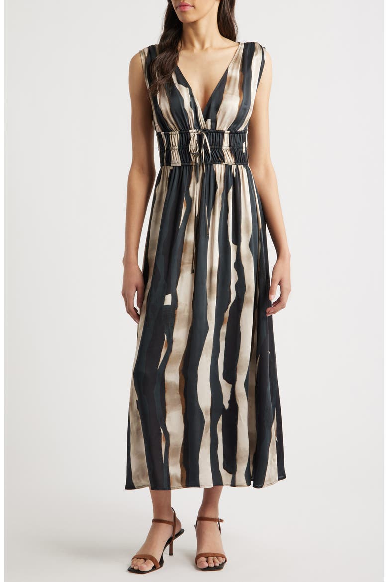 Lilith Stripe Maxi Dress, Main, color, MADAGASCAR
