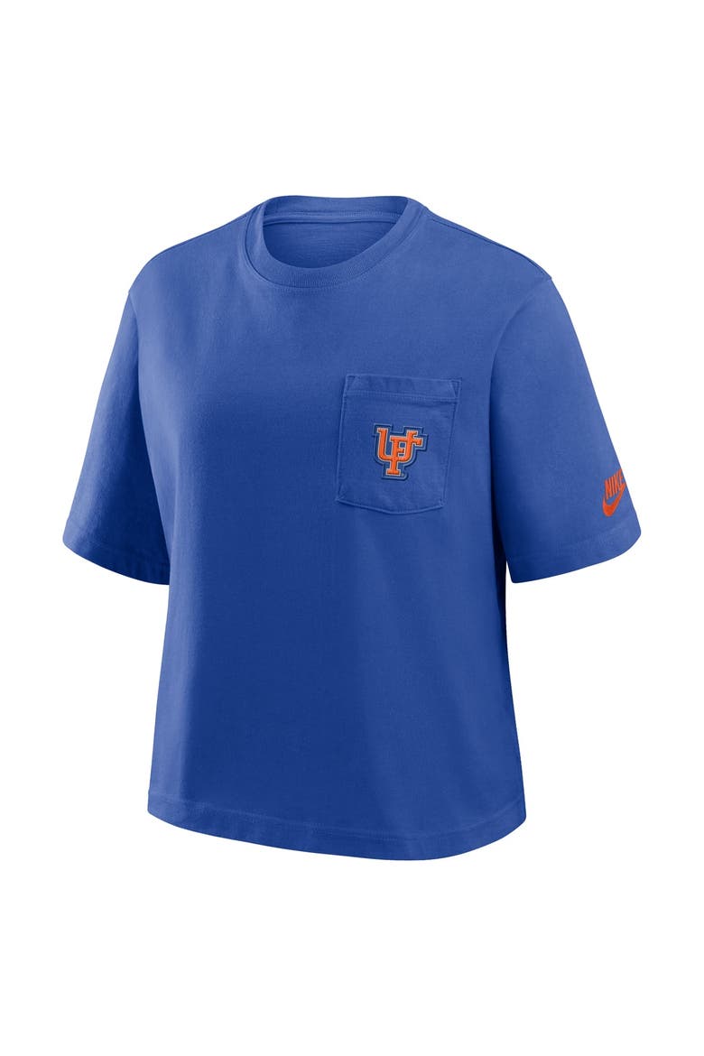 Women's Nike  Royal Florida Gators Legacy Pocket Boxy T-Shirt, Alternate, color, Royal